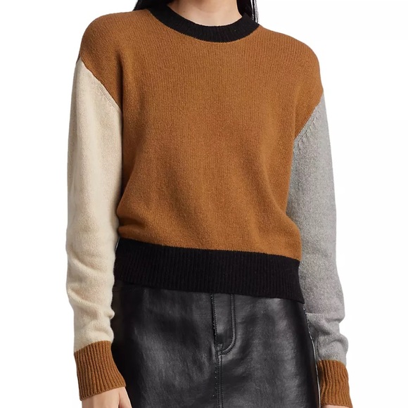 Frame Color Block Crew Sweater - Picture 7 of 12